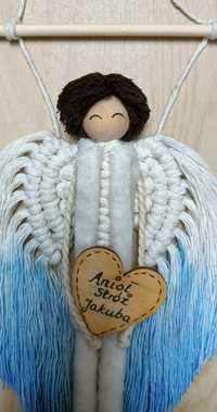 Anioł stróż chłopczyk 30cm ręcznie robiony