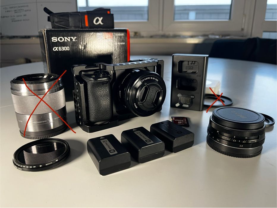 Sony a6300 dwa obiektywy duży zestaw