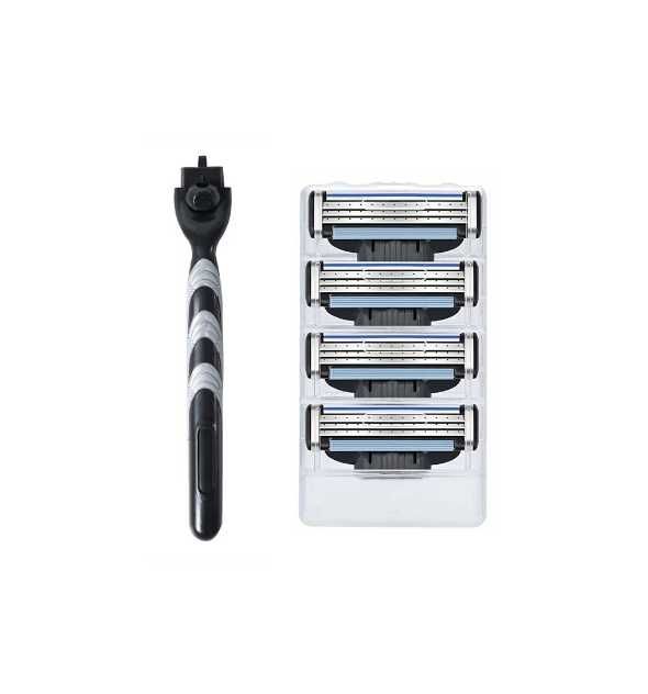 Сменные кассеты (картридж) Gillette Mach3 для бритья (4шт набор)