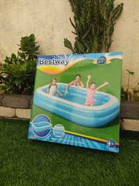 Piscina insuflável besway 2,62mx1,75x0,51 nova na caixa