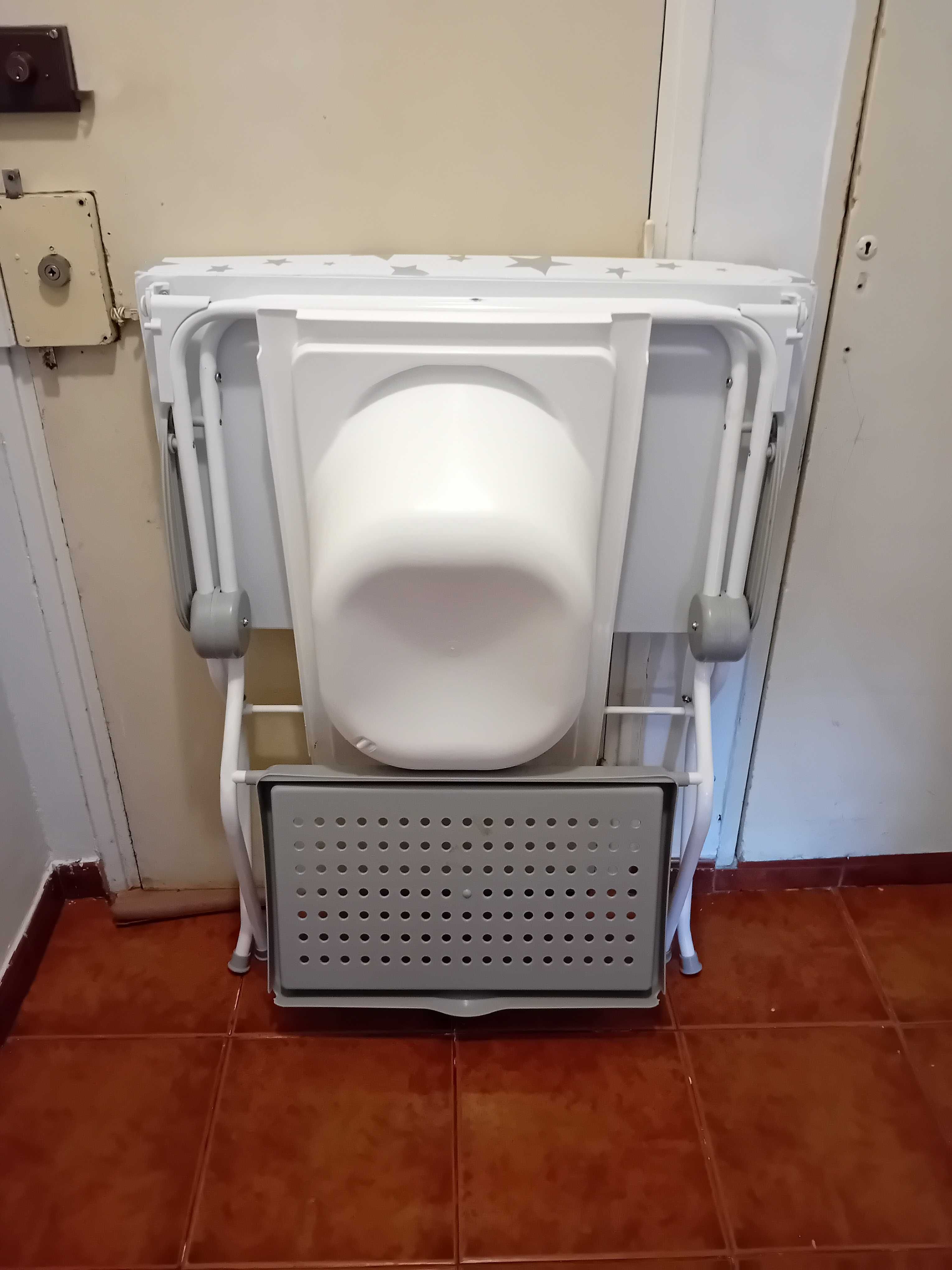 Banheira com trocador para bebé