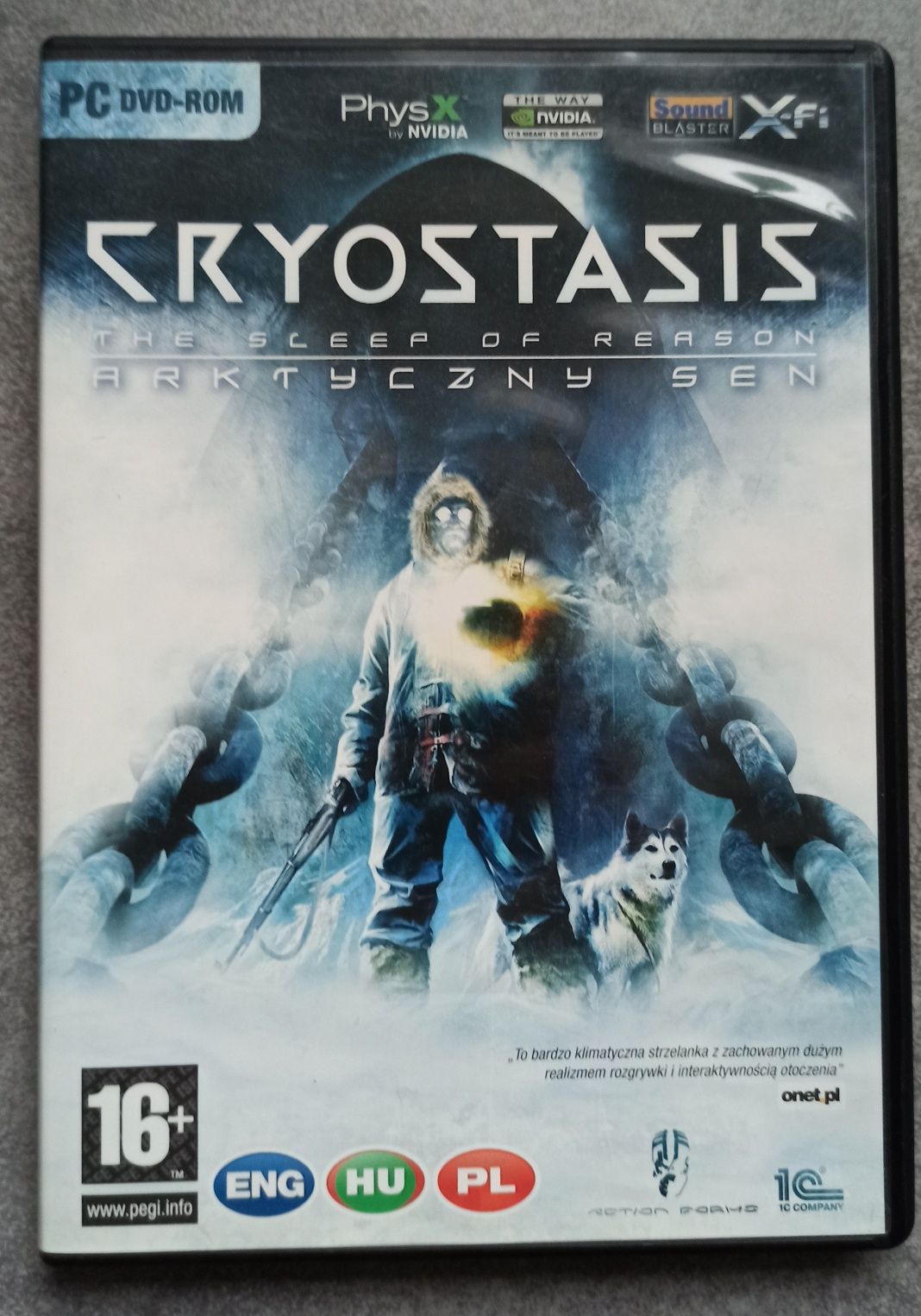 Gra Cryostasis na PC, DVD