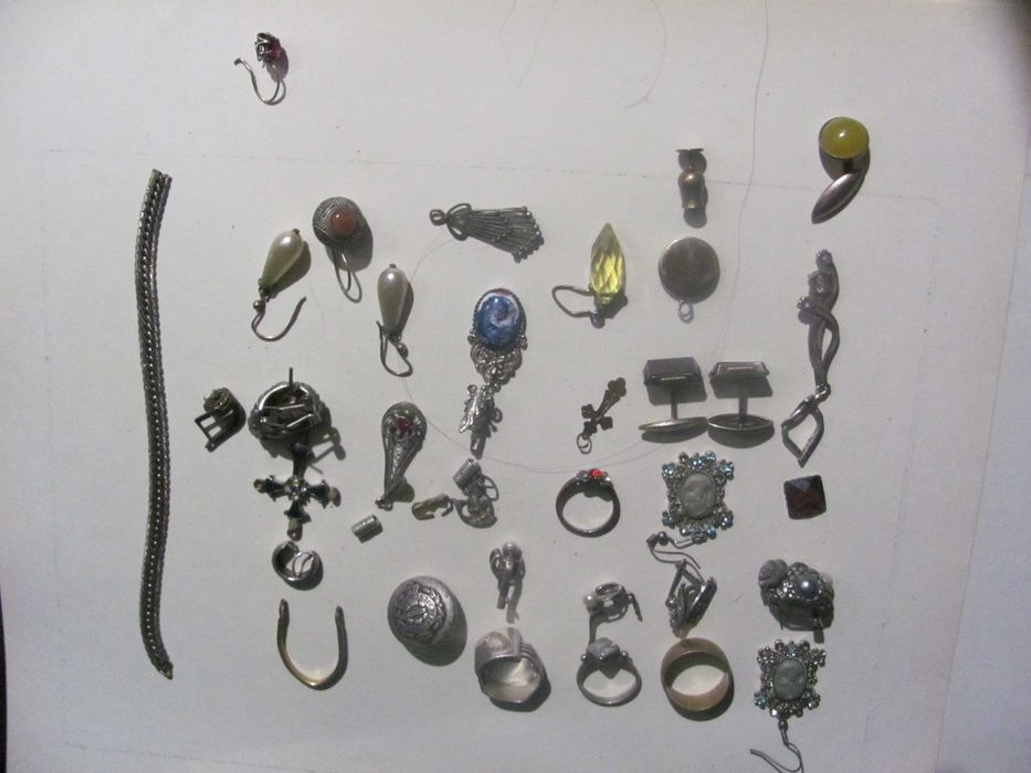 Бежутерия. Кольца, серьги, украшения. Серебро, мельхиор