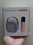 Coluna Bluetooth com 2 Microfones – Som Potente para Festas!
