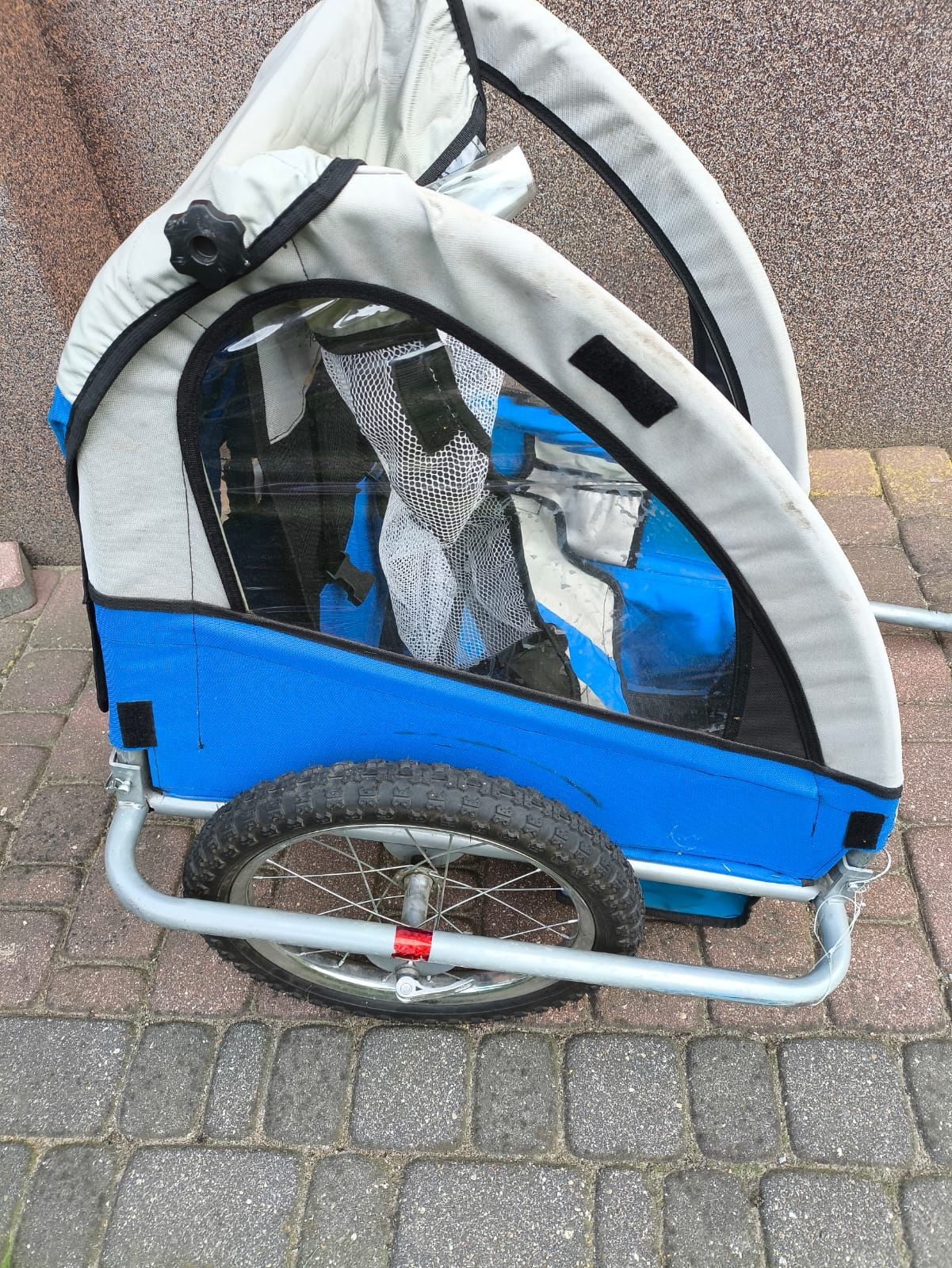 Przyczepka, riksza 1 osobowa pojedyncza, lekka,jak nowa