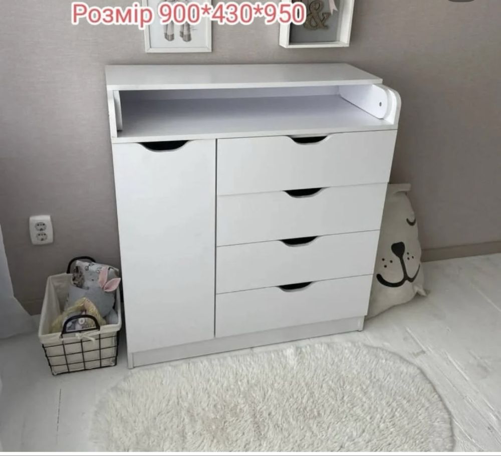 Дитяче ліжечко з комодом
