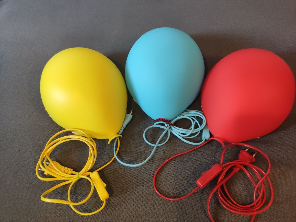 Lampki balony ścienne IKEA  3 kolory