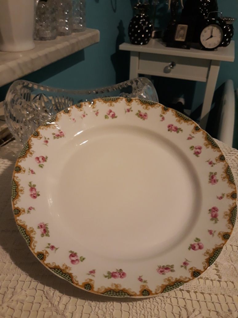 Duża patera porcelana sygnowana Limognes Francja