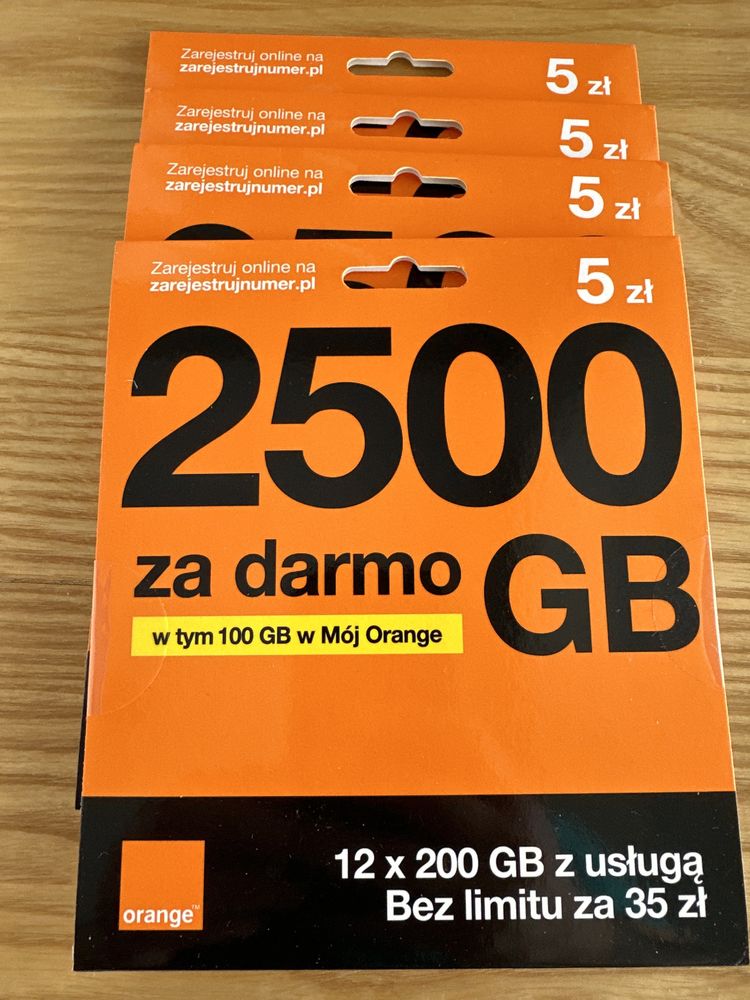 Startery Orange z unikalnymi numerami !!!