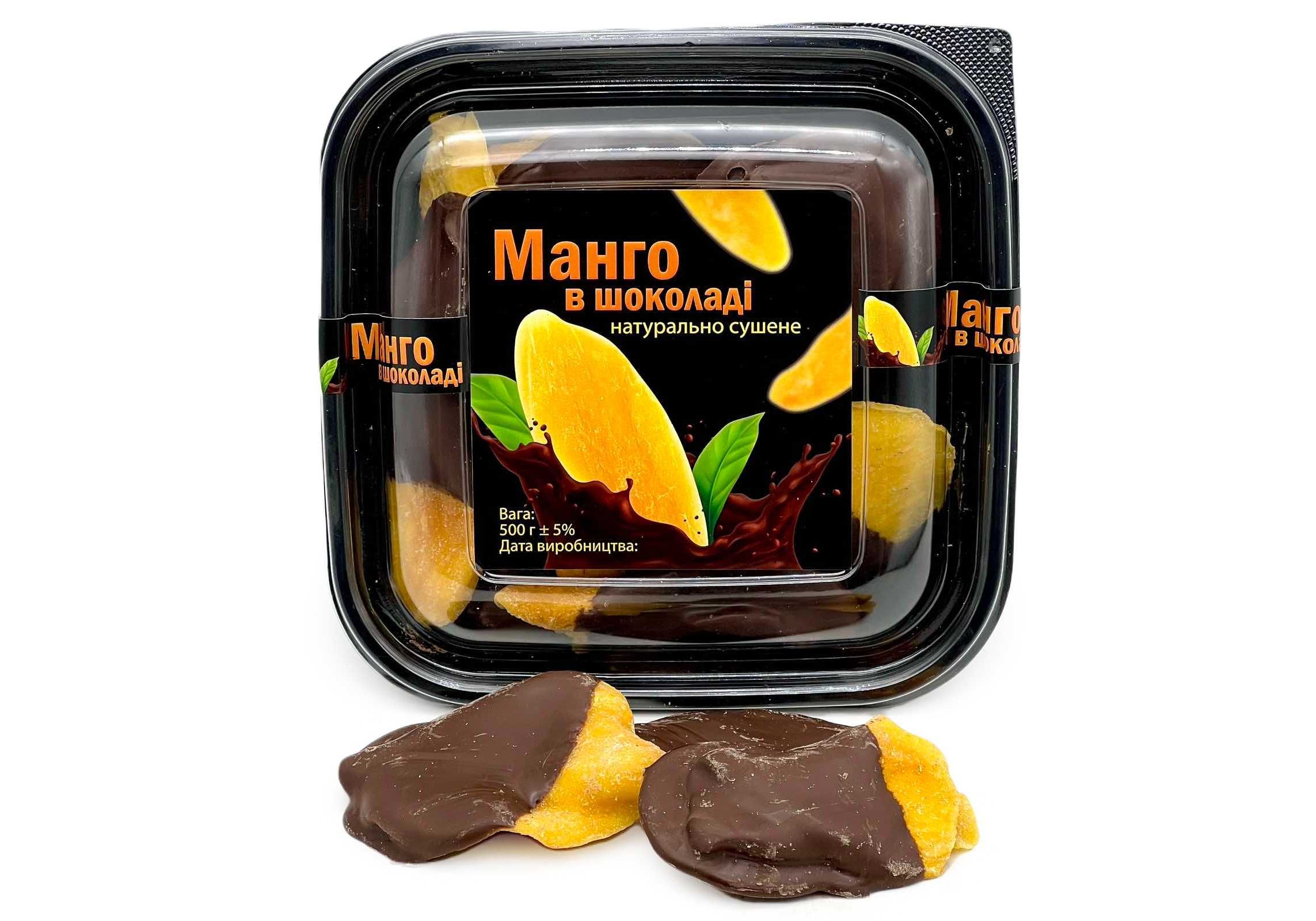 Сушеное манго в шоколаде,   500 г