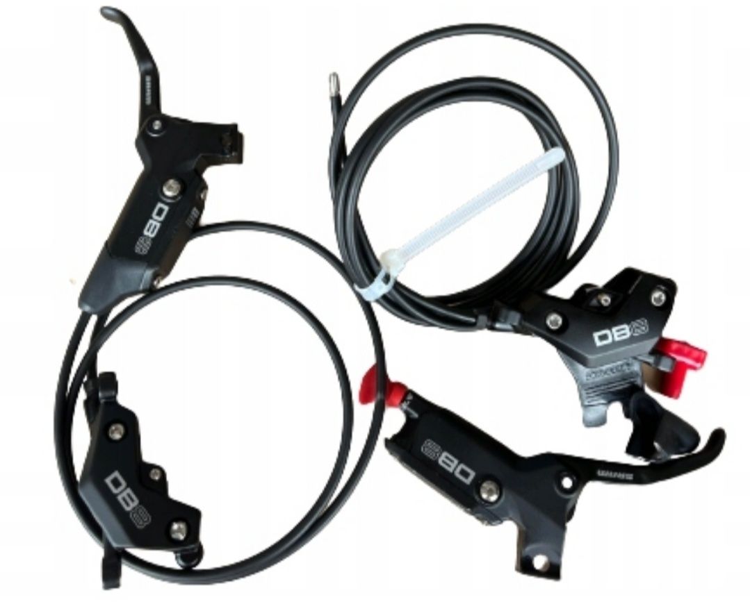 Sram hamulce Db8 nowe, komplet na gwarancji + tarcze 180 i 200mm