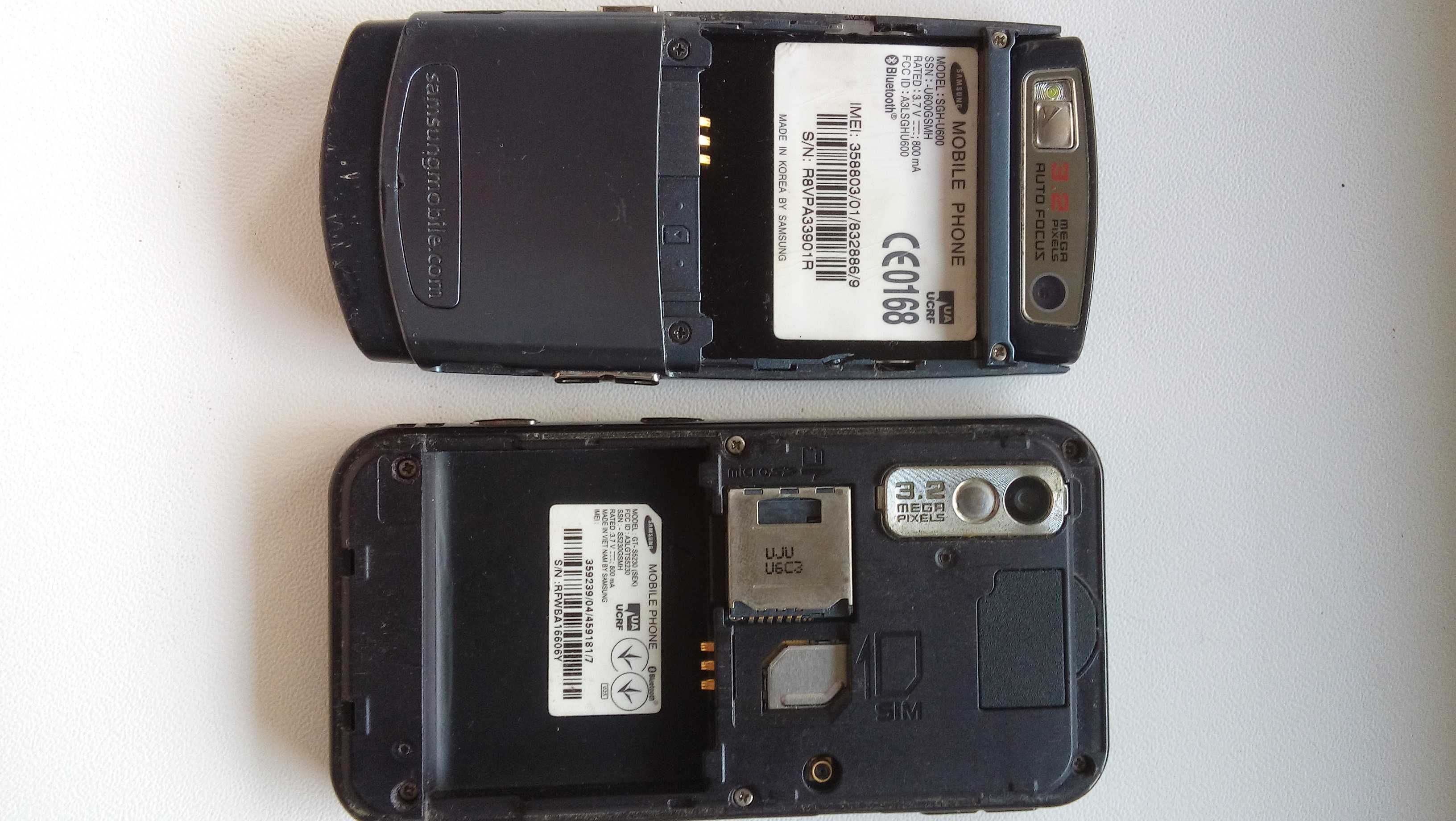 Samsung SGH-U600 и GT-S5230 (SEK) доноры