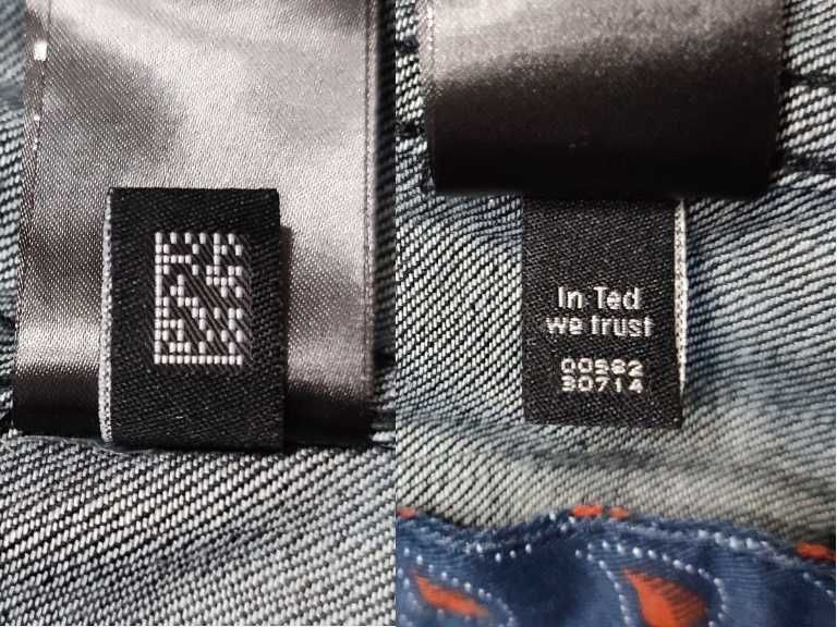 katana kurtka jeans TED BAKER r. 3 M klatka 100 102 -104 106 NOWA