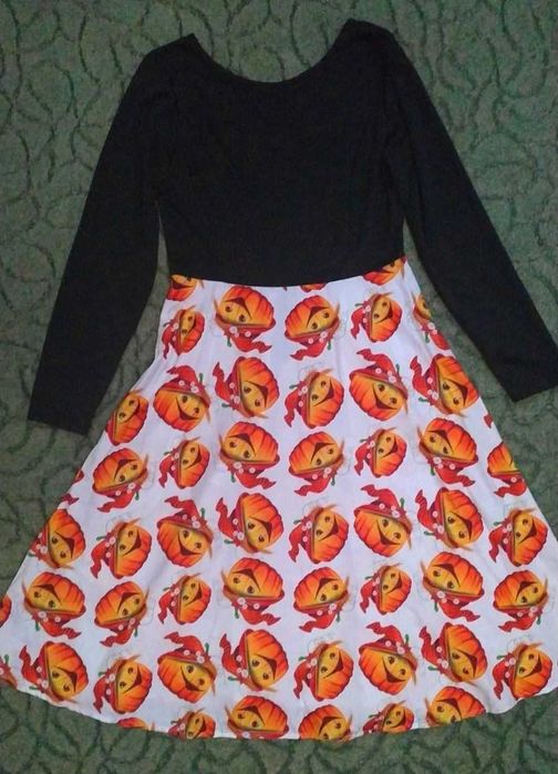 Платье с тыковками на Хеллоуин, размер М