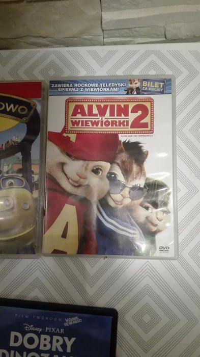 3 płyty z bajkami na DVD, SUPER TYTUŁY Stacyjkowo ALvin inne