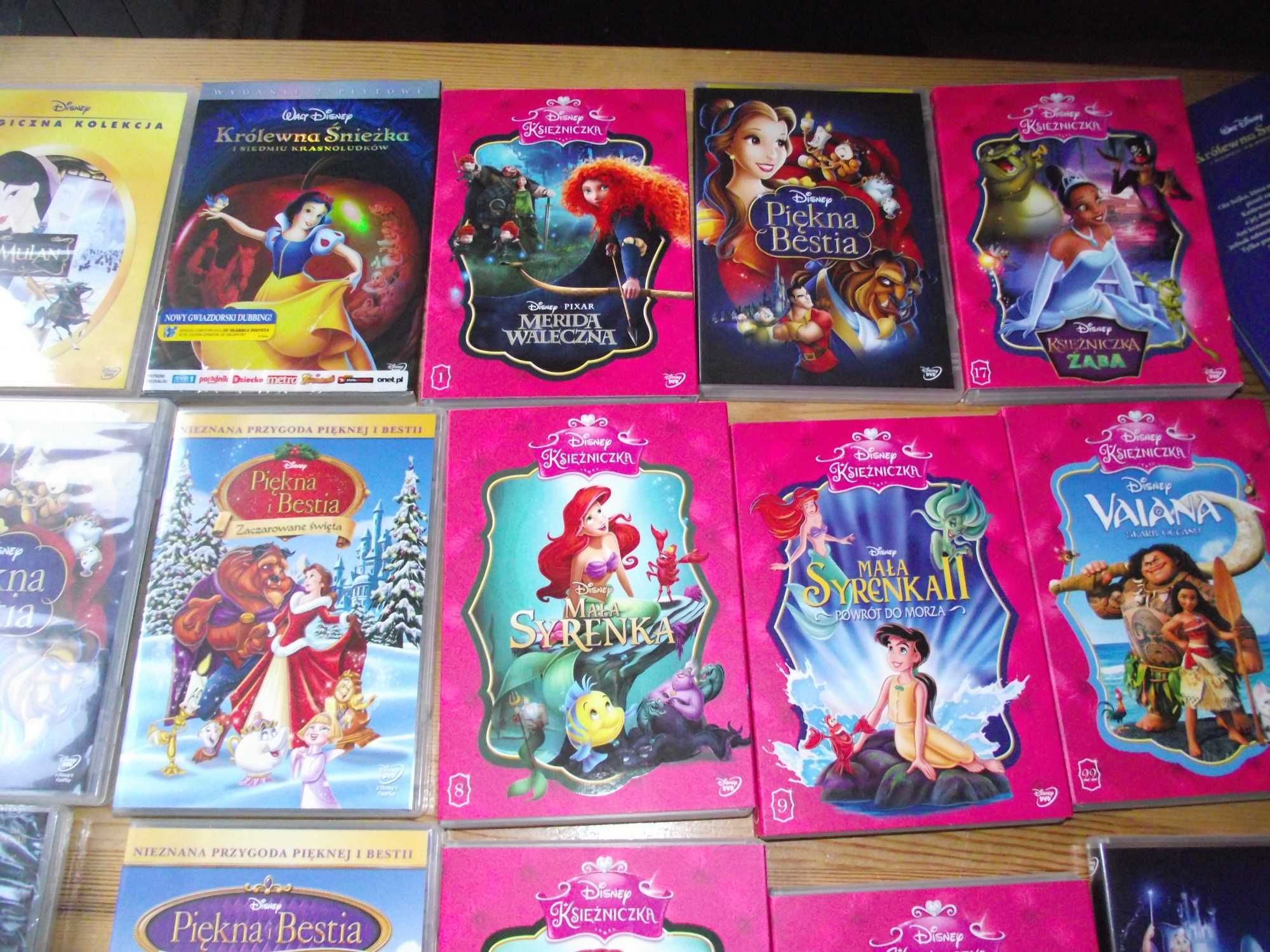 Piękna i Bestia 4 bajki nowe Disney dvd  filmy