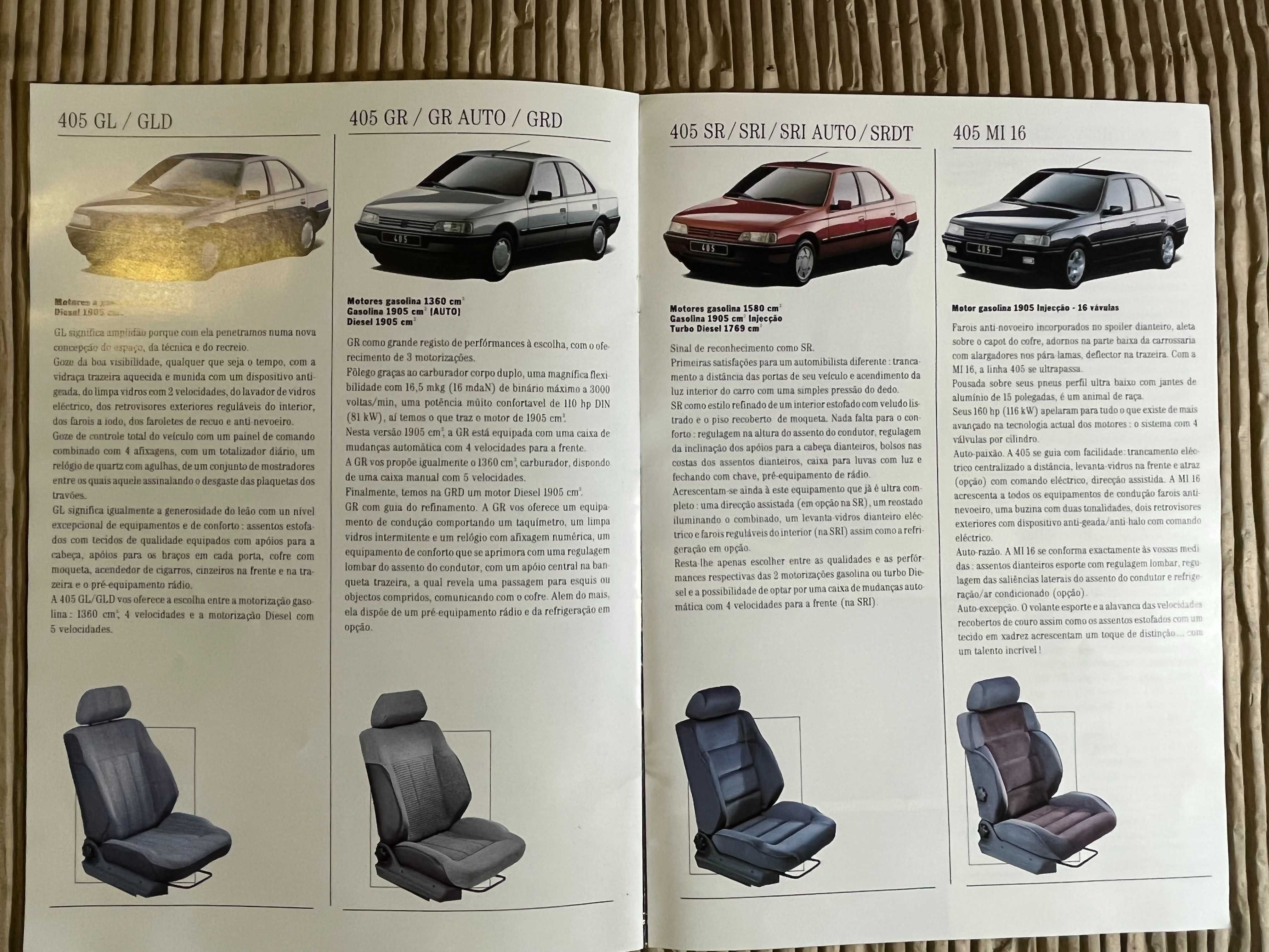 Catálogos VW Sharan /folheto Seat Alhambra + Peugeot 405