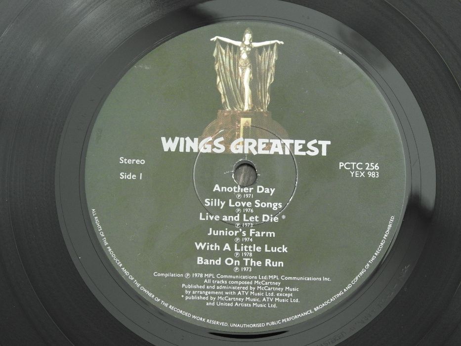 Wings Greatest LP Британская пластинка оригинал 1978 UK + плакат EX