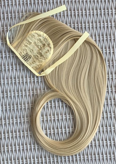 Premium Ultra Mega długie włosy doczepiane, naturalny blond 48.