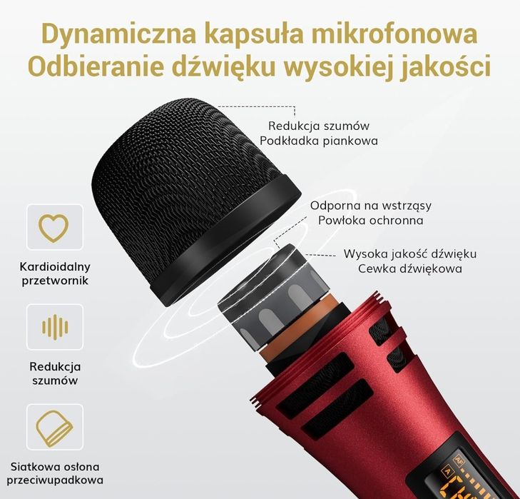 TONOR mikrofon dynamiczny bezprzewodowy TW310