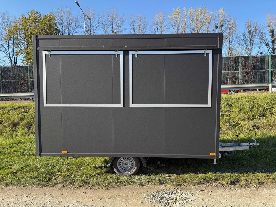 Przyczepa gastronomiczna FoodyWheel 3,5x2m Food Truck DOSTĘPNA OD RĘKI