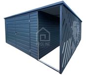 Schowek Domek Ogrodowy 4x4m- Wiata- Panele Verona - Brama -Spad PLG157