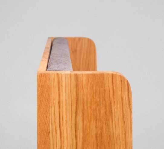 fotel drewniany tapicerowany stolarz meble na wymiar