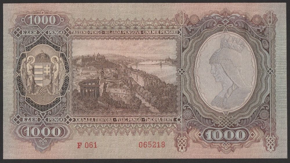 Węgry 1000 pengo 1943 - F 061