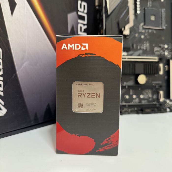 Комплект AM4 Ryzen 7 5700X, Aorus B450 материнська плата