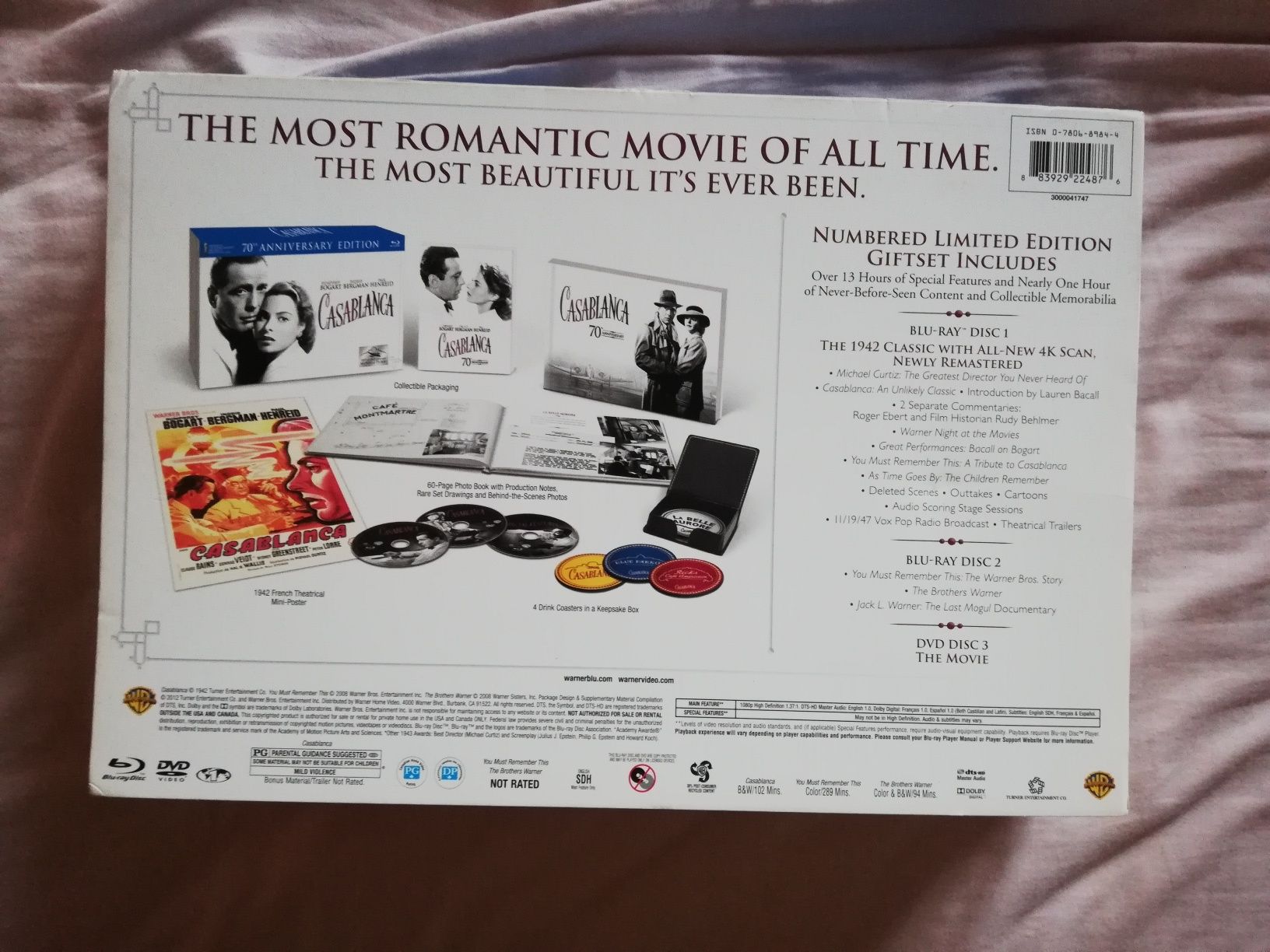 Edição limitada, Blu ray, do filme clássico "Casablanca" (portes gráti