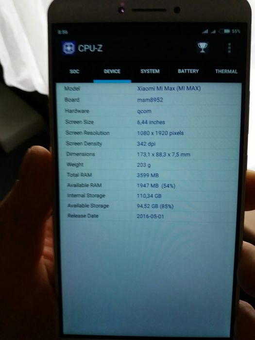 Xiaomi Mi Max 4/128 PL ZŁOTY stan bdb super jako konsola