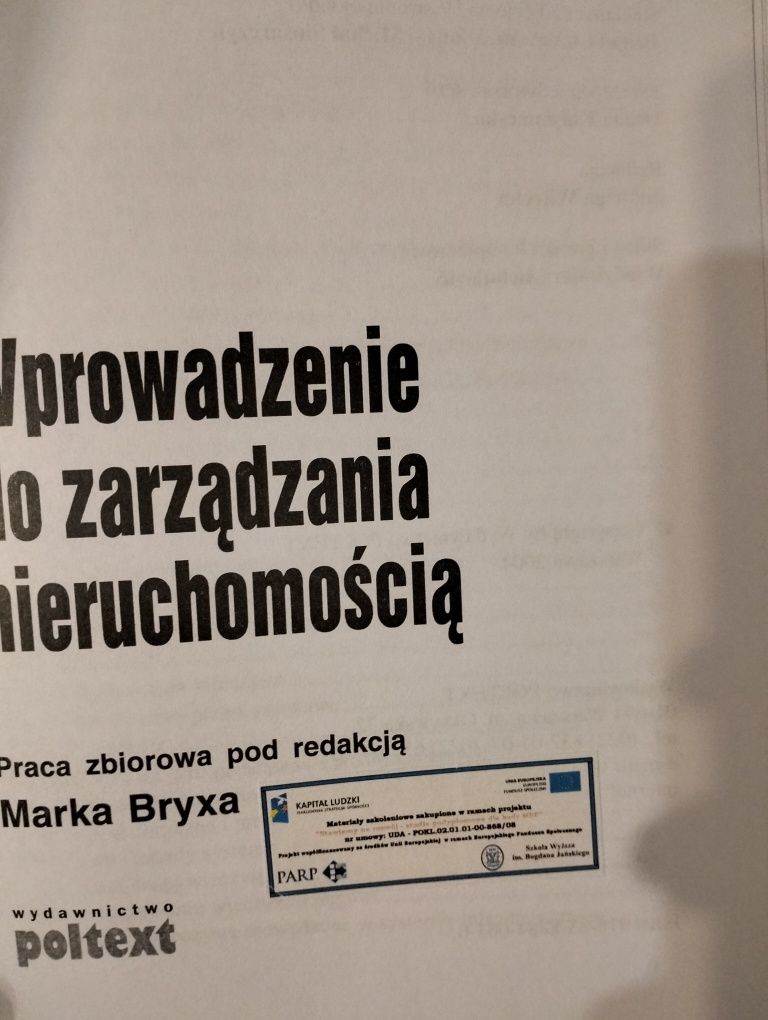 Wprowadzenie do zarządzania nieruchomością - praca zbiorowa