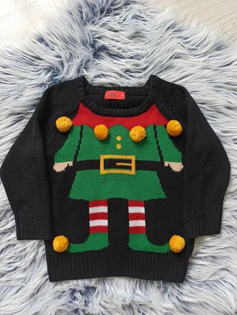 Sweter świąteczny pomocnik Mikołaja