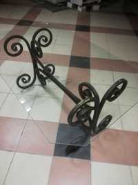Stolik ława metalowy kuty "CETKI" czarny 1,20 x 0,75 cm