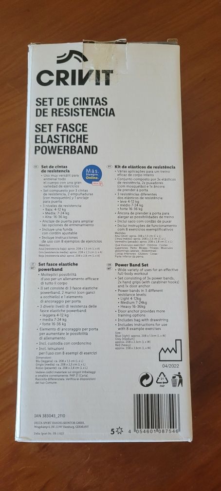 Set de cintas de resistência
