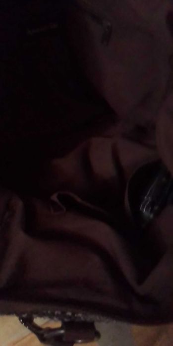 Сумочка темноеоричнева тканинна жіноча