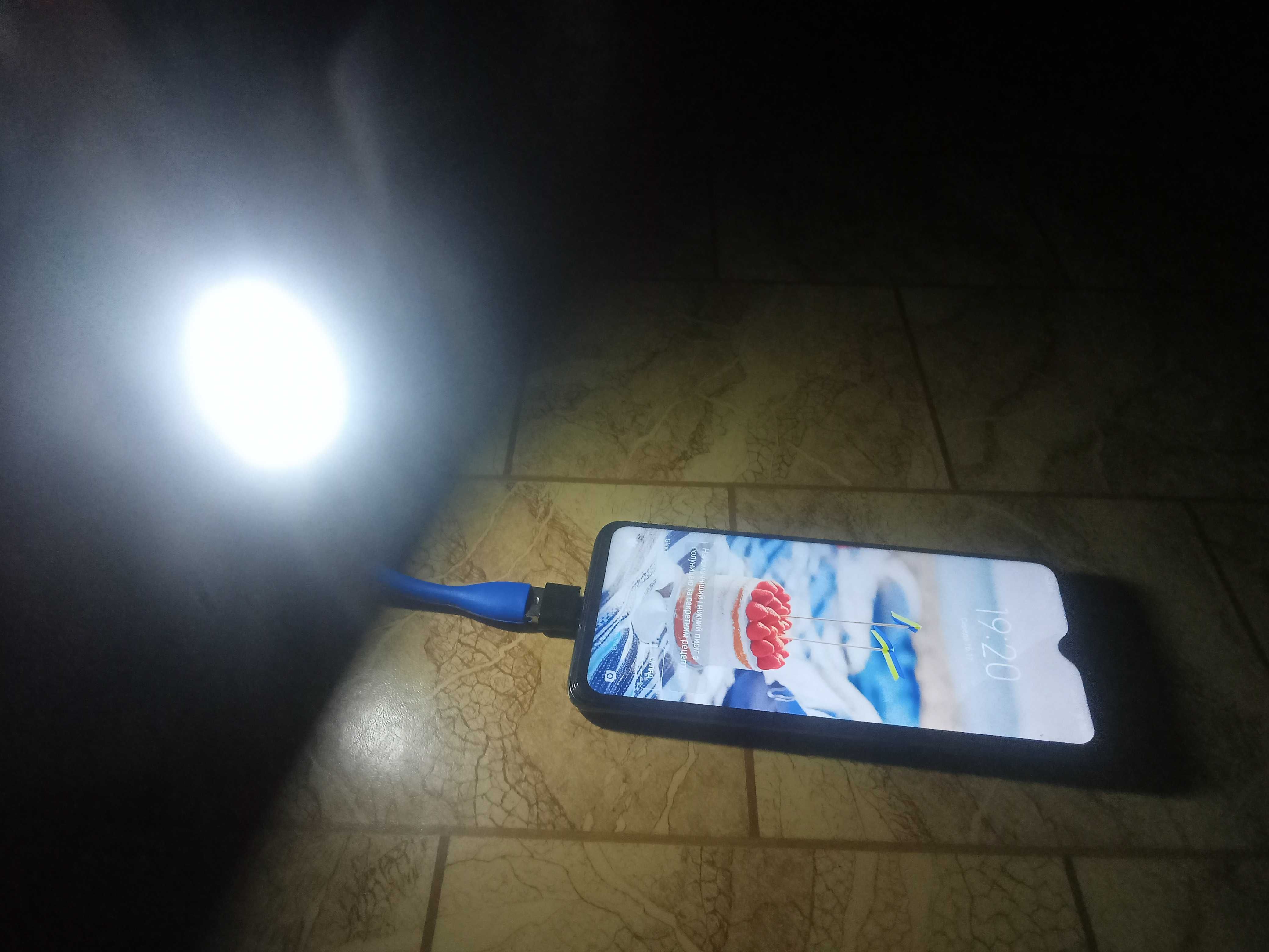 Портативная USB LED лампа фонарик 1,2Вт светодиодная гибкая