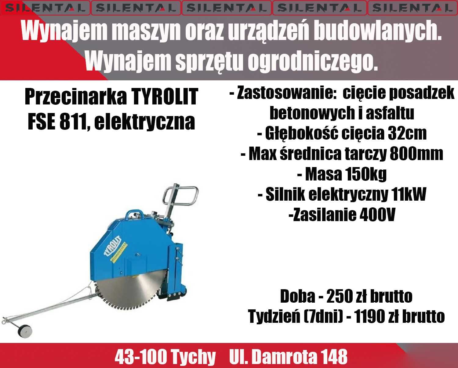 Piła jezdna przecinarka do betonu asfaltu spalinowa elektryczna TYCHY