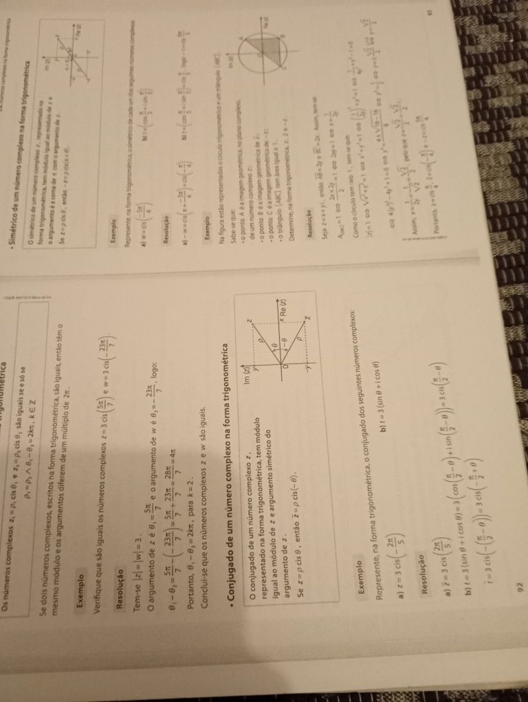Funções e complexos (Matemática A)