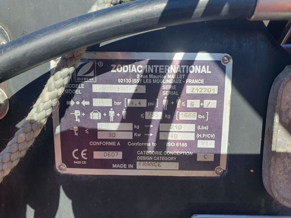 Rib Zodiak futura  S Mark 2