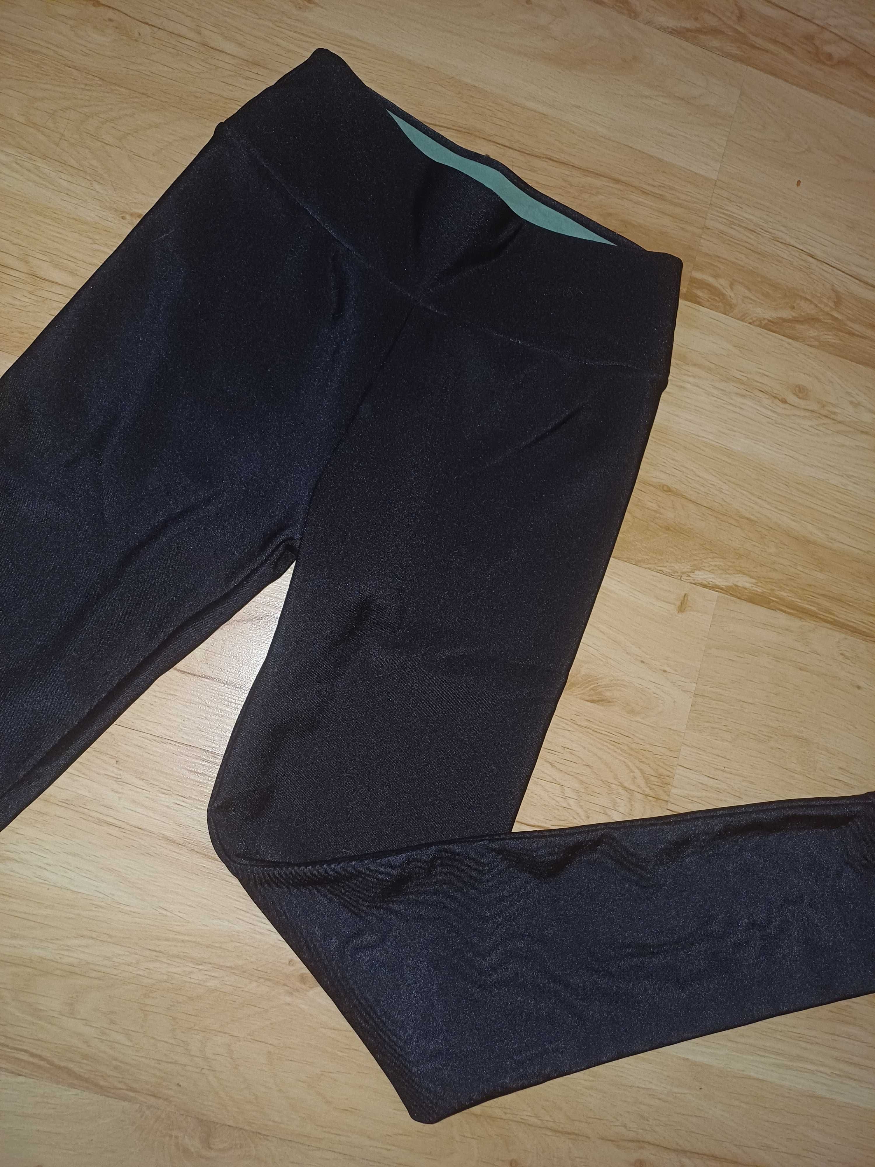Legginsy czarne ocieplane nowe s,m