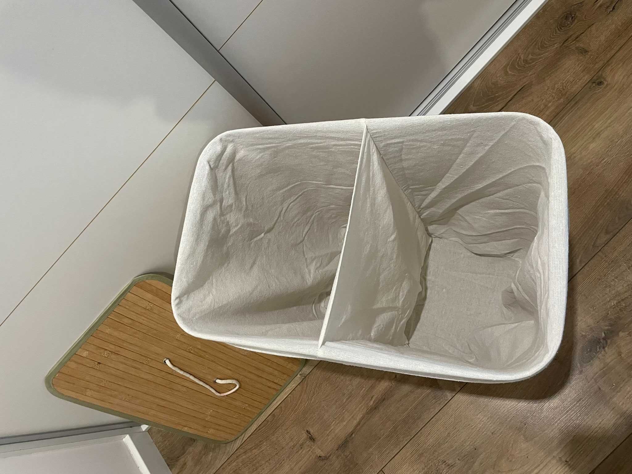 kosz na pranie pojemnik bambusowy 72 l