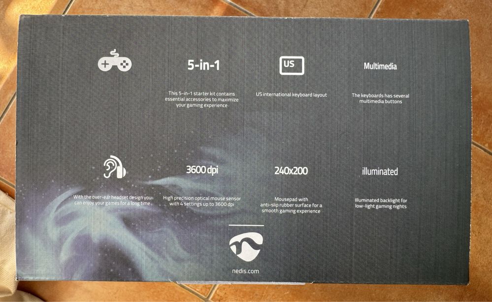 Kit Nedis Gaming 5 in 1