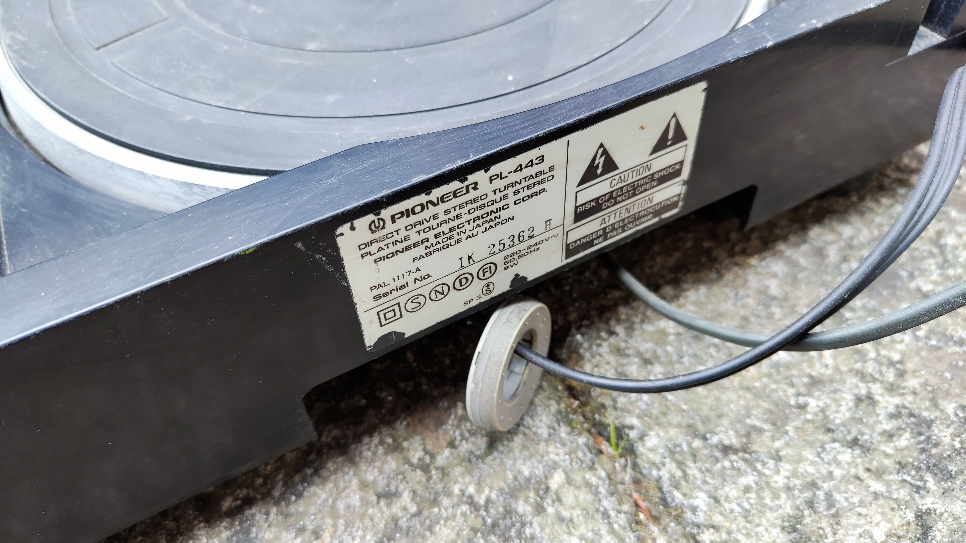 giradiscos pioneer PL-443