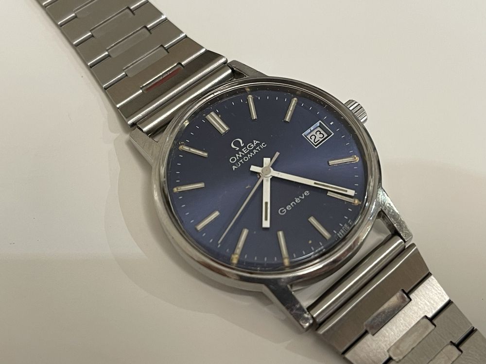 Omega Geneve automatico azul - 166.0163