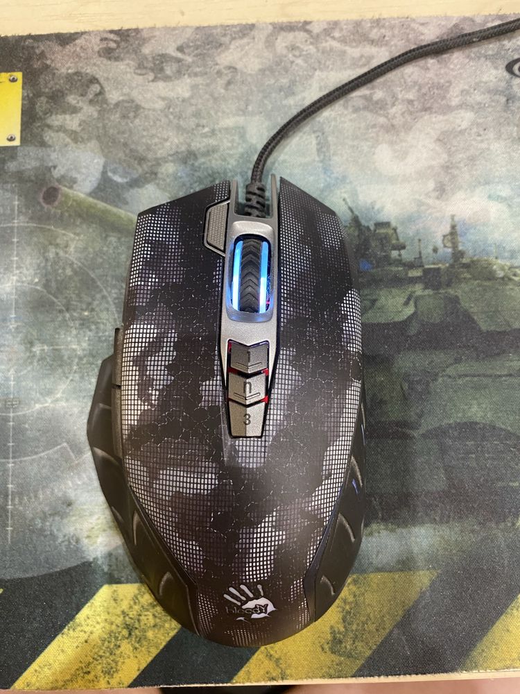 Ігрова мишка bloody j95s + в подарунок коврик