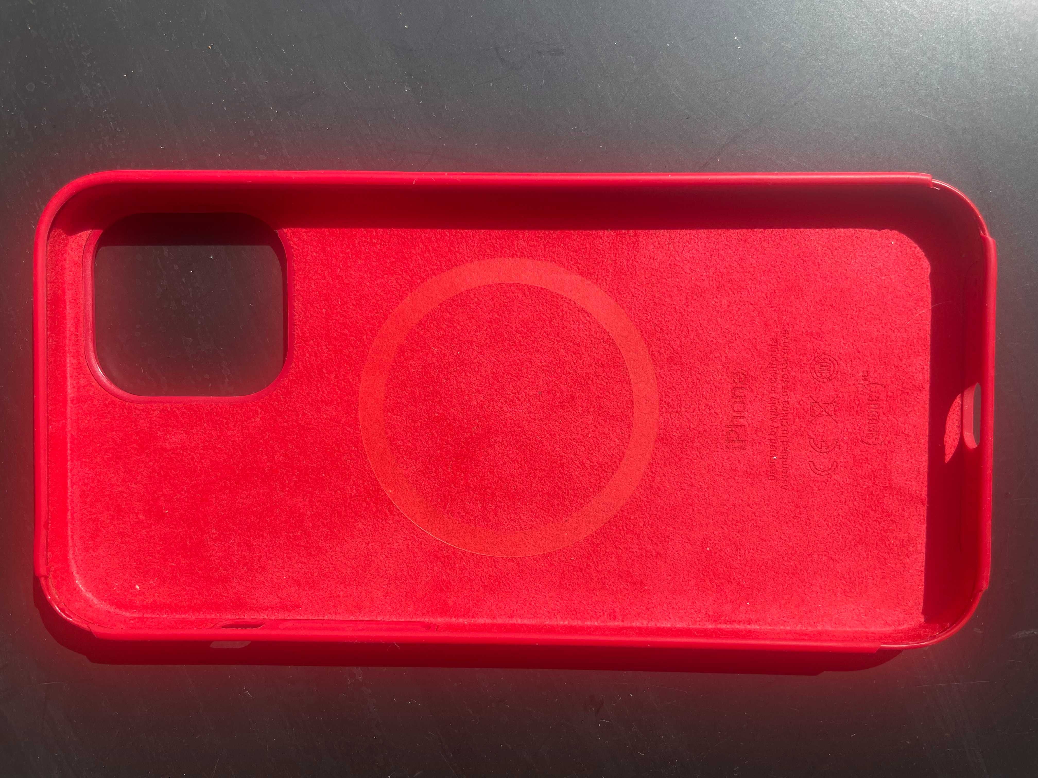 CAPA PROTECTORA MAGSAFE RED APPLE IPHONE 12 PRO MAX - ORIGINAL EMBALAG