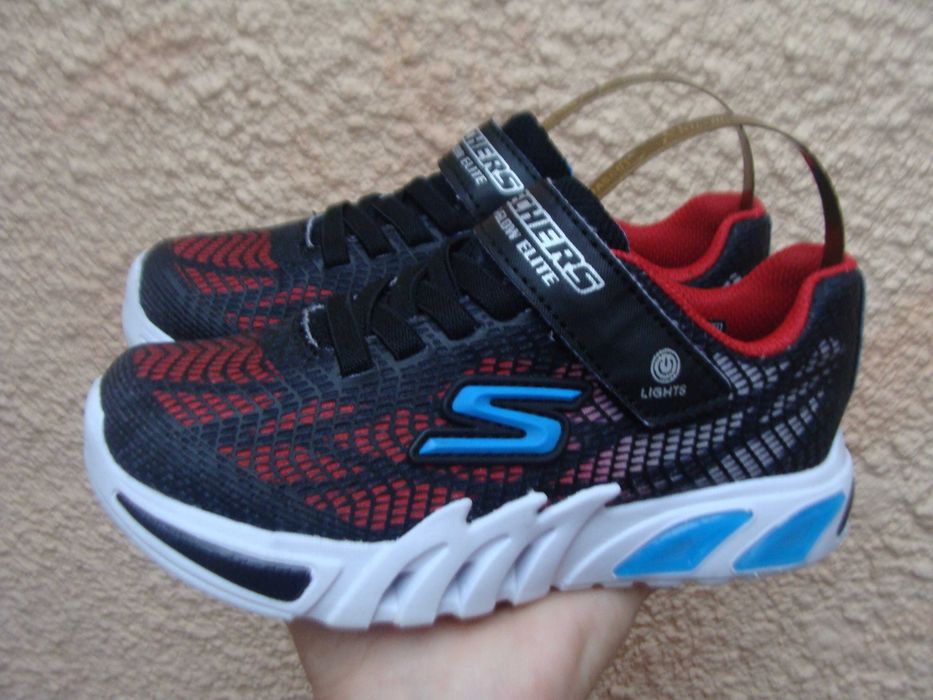 30/19 см Skechers flex-glow elite кроссовки с огоньками 2023 год