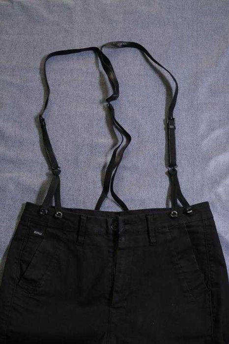 Жіночі чорні чіноси bronson braces mid boyfriend chino g-star raw