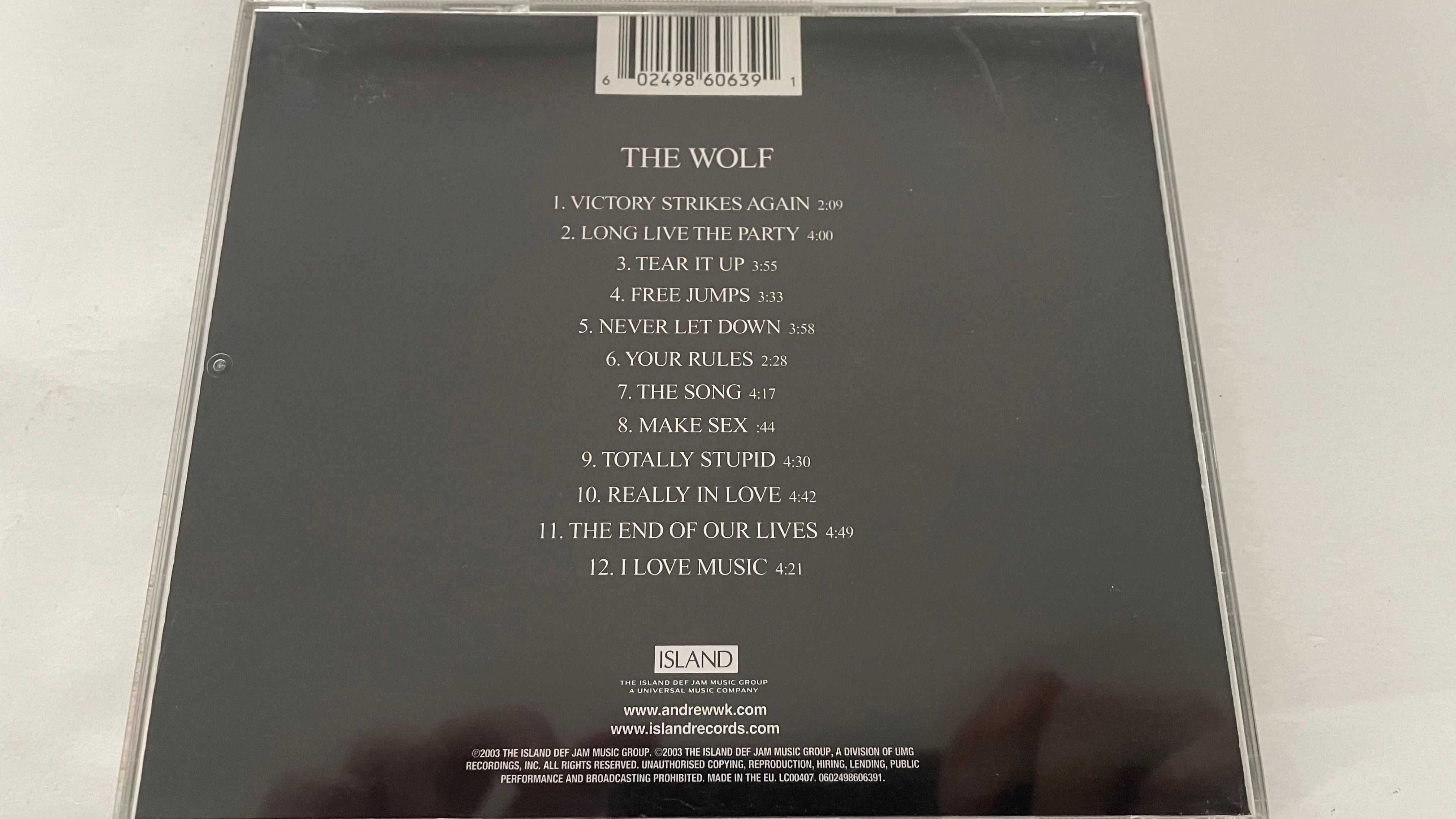 Andrew W.K. ‎– The Wolf - cd